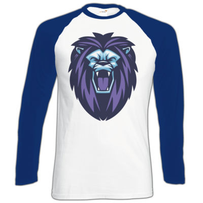 Motiv: Longsleeve Baseball T - Lion - bestimme auf Wunsch Details wie Produkt, Grösse, Farbe und Position selbst ! Motiv: Longsleeve Baseball T - Lion