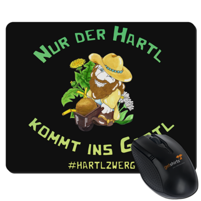 Motiv: Mousepad Textil - HartlZwerg - bestimme auf Wunsch Details wie Produkt, Grösse, Farbe und Position selbst ! Motiv: Mousepad Textil - HartlZwerg