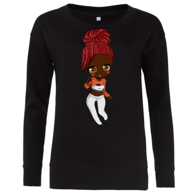 Motiv: Girlie Crew Sweatshirt - Ruby - bestimme auf Wunsch Details wie Produkt, Grösse, Farbe und Position selbst ! Motiv: Girlie Crew Sweatshirt - Ruby