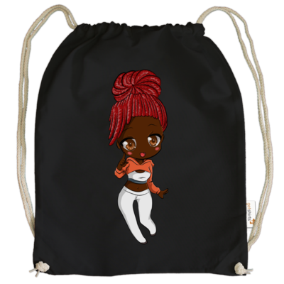 Motiv: Cotton Gymsac - Ruby - bestimme auf Wunsch Details wie Produkt, Grösse, Farbe und Position selbst ! Motiv: Cotton Gymsac - Ruby