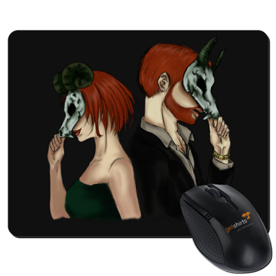 Motiv: Mousepad Textil - Ally und Sean - bestimme auf Wunsch Details wie Produkt, Grösse, Farbe und Position selbst ! Motiv: Mousepad Textil - Ally und Sean