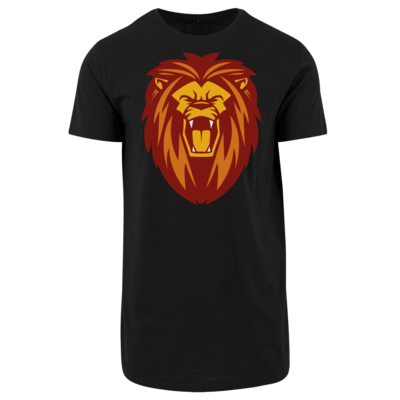 Motiv: Shaped Long Tee - Lion gelb - bestimme auf Wunsch Details wie Produkt, Grösse, Farbe und Position selbst ! Motiv: Shaped Long Tee - Lion gelb