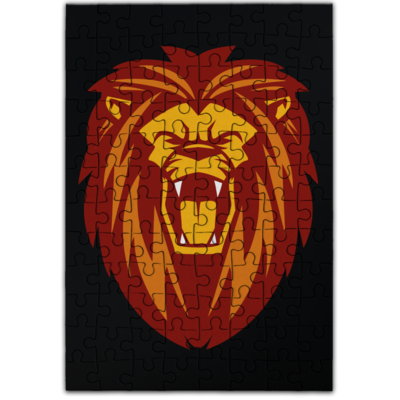 Motiv: Puzzle - Lion gelb - bestimme auf Wunsch Details wie Produkt, Grösse, Farbe und Position selbst ! Motiv: Puzzle - Lion gelb