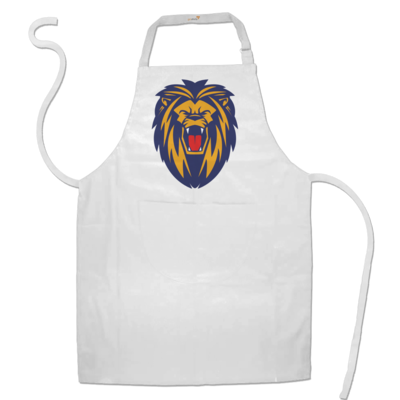 Motiv: Schürze - Lion blaugelb - bestimme auf Wunsch Details wie Produkt, Grösse, Farbe und Position selbst ! Motiv: Schürze - Lion blaugelb