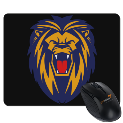 Motiv: Mousepad Textil - Lion blaugelb - bestimme auf Wunsch Details wie Produkt, Grösse, Farbe und Position selbst ! Motiv: Mousepad Textil - Lion blaugelb