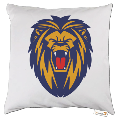 Motiv: Kissen - Lion blaugelb - bestimme auf Wunsch Details wie Produkt, Grösse, Farbe und Position selbst ! Motiv: Kissen - Lion blaugelb