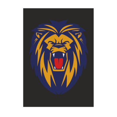 Motiv: Poster A1 - Lion blaugelb - bestimme auf Wunsch Details wie Produkt, Grösse, Farbe und Position selbst ! Motiv: Poster A1 - Lion blaugelb