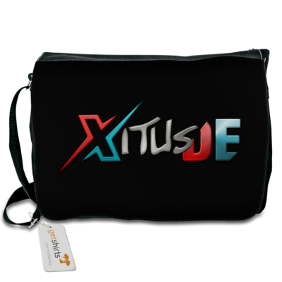 Motiv: Schultertasche - XitusDE Logo - bestimme auf Wunsch Details wie Produkt, Grösse, Farbe und Position selbst ! Motiv: Schultertasche - XitusDE Logo