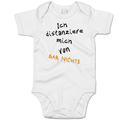 Motiv: Baby Body Organic - Distanziere mich von gar nichts - bestimme auf Wunsch Details wie Produkt, Grösse, Farbe und Position selbst ! Motiv: Baby Body Organic - Distanziere mich von gar nichts