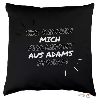 Motiv: Kissen Baumwolle - Adams Stream - bestimme auf Wunsch Details wie Produkt, Grösse, Farbe und Position selbst ! Motiv: Kissen Baumwolle - Adams Stream