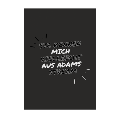 Motiv: Poster A1 - Adams Stream - bestimme auf Wunsch Details wie Produkt, Grösse, Farbe und Position selbst ! Motiv: Poster A1 - Adams Stream