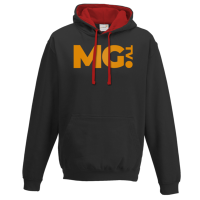 Motiv: Two-Tone Hoodie - Massengeschmack-Logo - bestimme auf Wunsch Details wie Produkt, Grösse, Farbe und Position selbst ! Motiv: Two-Tone Hoodie - Massengeschmack-Logo