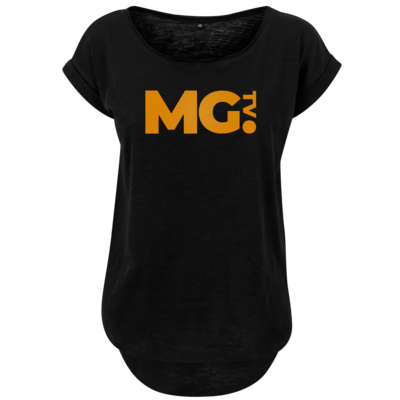 Motiv: Ladies Long Slub Tee - Massengeschmack-Logo - bestimme auf Wunsch Details wie Produkt, Grösse, Farbe und Position selbst ! Motiv: Ladies Long Slub Tee - Massengeschmack-Logo