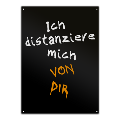 Motiv: Metallschild - bestimme auf Wunsch Details wie Produkt, Grösse, Farbe und Position selbst ! Motiv: Metallschild
