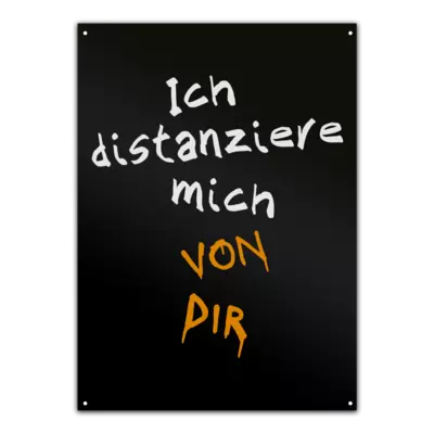 Motiv: Metallschild - bestimme auf Wunsch Details wie Produkt, Grösse, Farbe und Position selbst ! Motiv: Metallschild