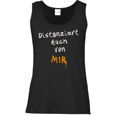 Motiv: Tank Top Damen Classic - Distanziert Euch - bestimme auf Wunsch Details wie Produkt, Grösse, Farbe und Position selbst ! Motiv: Tank Top Damen Classic - Distanziert Euch