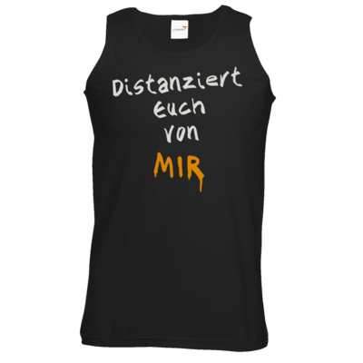 Motiv: Athletic Vest - Distanziert Euch - bestimme auf Wunsch Details wie Produkt, Grösse, Farbe und Position selbst ! Motiv: Athletic Vest - Distanziert Euch