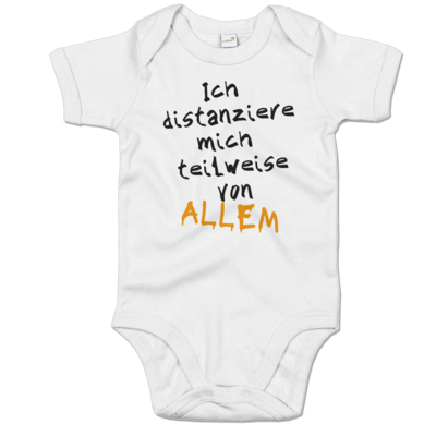 Motiv: Baby Body Organic - Ich distanziere mich teilweise von allem - bestimme auf Wunsch Details wie Produkt, Grösse, Farbe und Position selbst ! Motiv: Baby Body Organic - Ich distanziere mich teilweise von allem