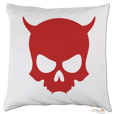 Motiv: Kissen - ZAX73 Skull ohne Z RED - bestimme auf Wunsch Details wie Produkt, Grösse, Farbe und Position selbst ! Motiv: Kissen - ZAX73 Skull ohne Z RED
