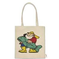 Motiv: Baumwolltasche - Der Fischmann 