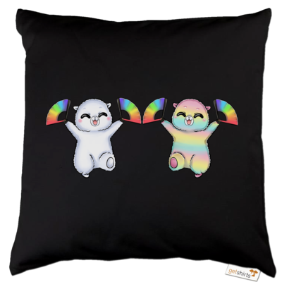 Motiv: Kissen Baumwolle - Pride-Floof - bestimme auf Wunsch Details wie Produkt, Grösse, Farbe und Position selbst ! Motiv: Kissen Baumwolle - Pride-Floof