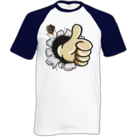 Motiv: Baseball-T FAIR WEAR - ThumpUp - bestimme auf Wunsch Details wie Produkt, Grösse, Farbe und Position selbst ! Motiv: Baseball-T FAIR WEAR - ThumpUp