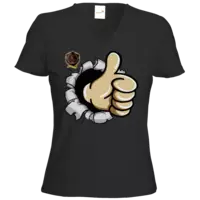 Motiv: T-Shirts Damen V-Neck FAIR WEAR - ThumpUp - bestimme auf Wunsch Details wie Produkt, Grösse, Farbe und Position selbst ! Motiv: T-Shirts Damen V-Neck FAIR WEAR - ThumpUp