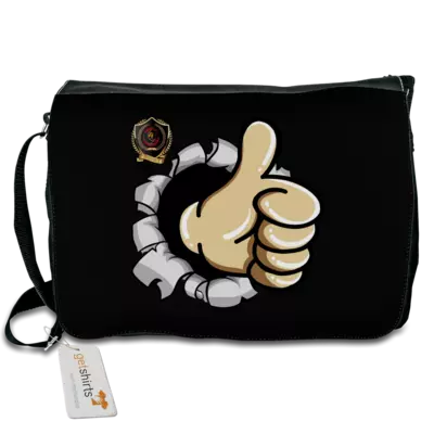 Motiv: Schultertasche - ThumpUp - bestimme auf Wunsch Details wie Produkt, Grösse, Farbe und Position selbst ! Motiv: Schultertasche - ThumpUp
