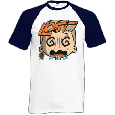 Motiv: Baseball-T FAIR WEAR - Lost - bestimme auf Wunsch Details wie Produkt, Grösse, Farbe und Position selbst ! Motiv: Baseball-T FAIR WEAR - Lost