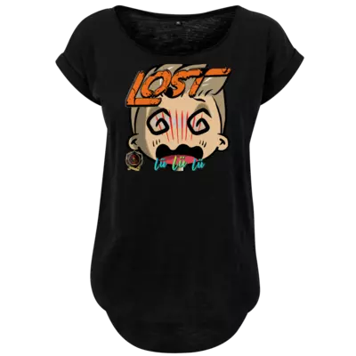 Motiv: Ladies Long Slub Tee - Lost - bestimme auf Wunsch Details wie Produkt, Grösse, Farbe und Position selbst ! Motiv: Ladies Long Slub Tee - Lost