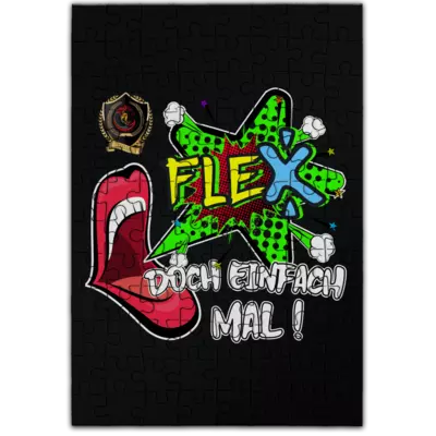 Motiv: Puzzle - Flex doch mal! - bestimme auf Wunsch Details wie Produkt, Grösse, Farbe und Position selbst ! Motiv: Puzzle - Flex doch mal!