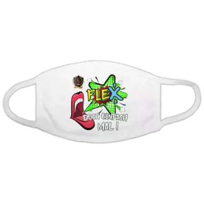 Motiv: Gesichtsmaske - Flex doch mal!