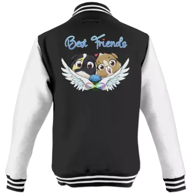 Motiv: College Jacke - Best Friends Forever - Liebhaber - bestimme auf Wunsch Details wie Produkt, Grösse, Farbe und Position selbst ! Motiv: College Jacke - Best Friends Forever - Liebhaber