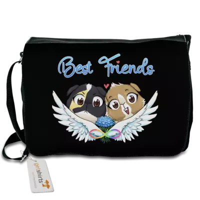 Motiv: Schultertasche - Best Friends Forever - Liebhaber - bestimme auf Wunsch Details wie Produkt, Grösse, Farbe und Position selbst ! Motiv: Schultertasche - Best Friends Forever - Liebhaber