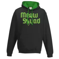 Motiv: Two-Tone Hoodie - MeowSquad - bestimme auf Wunsch Details wie Produkt, Grösse, Farbe und Position selbst ! Motiv: Two-Tone Hoodie - MeowSquad