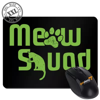 Motiv: XXL Mousepad - MeowSquad - bestimme auf Wunsch Details wie Produkt, Grösse, Farbe und Position selbst ! Motiv: XXL Mousepad - MeowSquad