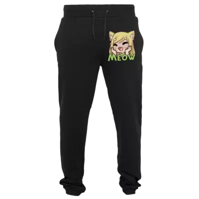 Motiv: Heavy Sweatpants - Happy Meow - bestimme auf Wunsch Details wie Produkt, Grösse, Farbe und Position selbst ! Motiv: Heavy Sweatpants - Happy Meow