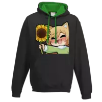 Motiv: Two-Tone Hoodie - Flower - bestimme auf Wunsch Details wie Produkt, Grösse, Farbe und Position selbst ! Motiv: Two-Tone Hoodie - Flower
