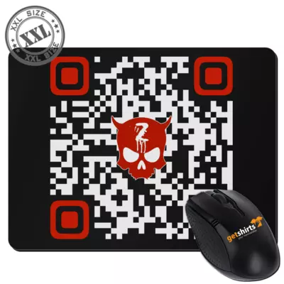 Motiv: XXL Mousepad - ZAX73 Twitch QR - bestimme auf Wunsch Details wie Produkt, Grösse, Farbe und Position selbst ! Motiv: XXL Mousepad - ZAX73 Twitch QR