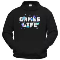 Motiv: Hoodie Classic - GAMES LIFE - bestimme auf Wunsch Details wie Produkt, Grösse, Farbe und Position selbst ! Motiv: Hoodie Classic - GAMES LIFE