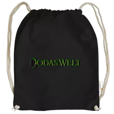 Motiv: Cotton Gymsac - DodasWelt Logo - bestimme auf Wunsch Details wie Produkt, Grösse, Farbe und Position selbst ! Motiv: Cotton Gymsac - DodasWelt Logo