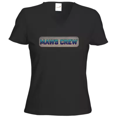 Motiv: T-Shirt Damen V-Neck Classic - MAWS CREW ´21 - bestimme auf Wunsch Details wie Produkt, Grösse, Farbe und Position selbst ! Motiv: T-Shirt Damen V-Neck Classic - MAWS CREW ´21