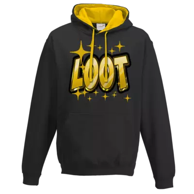 Motiv: Two-Tone Hoodie - loot - bestimme auf Wunsch Details wie Produkt, Grösse, Farbe und Position selbst ! Motiv: Two-Tone Hoodie - loot
