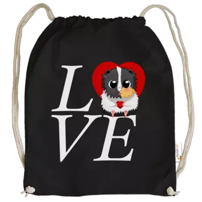 Motiv: Cotton Gymsac - Love - Liebhaber - bestimme auf Wunsch Details wie Produkt, Grösse, Farbe und Position selbst ! Motiv: Cotton Gymsac - Love - Liebhaber