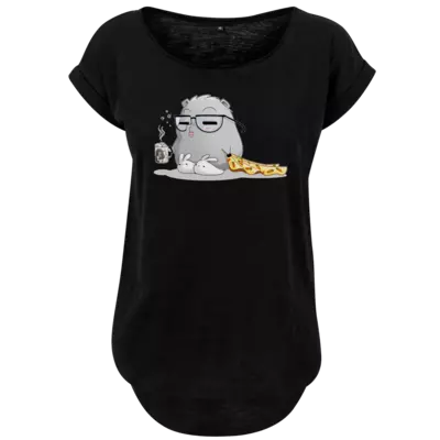 Motiv: Ladies Long Slub Tee - Morgenmuffel Mööh - Himmelsbande - bestimme auf Wunsch Details wie Produkt, Grösse, Farbe und Position selbst ! Motiv: Ladies Long Slub Tee - Morgenmuffel Mööh - Himmelsbande