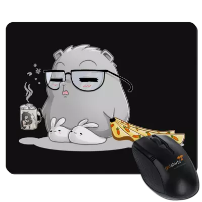 Motiv: Mousepad Textil - Morgenmuffel Mööh - Himmelsbande - bestimme auf Wunsch Details wie Produkt, Grösse, Farbe und Position selbst ! Motiv: Mousepad Textil - Morgenmuffel Mööh - Himmelsbande
