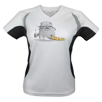 Motiv: Laufshirt Lady Running T - Morgenmuffel Mööh - Himmelsbande - bestimme auf Wunsch Details wie Produkt, Grösse, Farbe und Position selbst ! Motiv: Laufshirt Lady Running T - Morgenmuffel Mööh - Himmelsbande