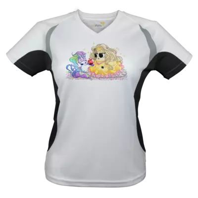 Motiv: Laufshirt Lady Running T - Prinzessin Petit Four - Himmelsbande - bestimme auf Wunsch Details wie Produkt, Grösse, Farbe und Position selbst ! Motiv: Laufshirt Lady Running T - Prinzessin Petit Four - Himmelsbande