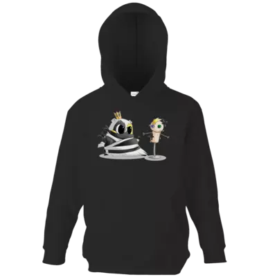 Motiv: Kids Hooded Sweat - Ninja Prinzessin Praline - Himmelsbande - bestimme auf Wunsch Details wie Produkt, Grösse, Farbe und Position selbst ! Motiv: Kids Hooded Sweat - Ninja Prinzessin Praline - Himmelsbande