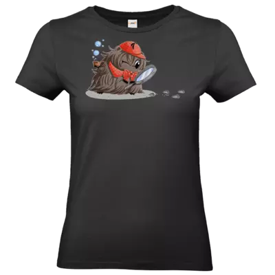 Motiv: T-Shirt Damen Premium FAIR WEAR - Detektivin Poppy - Himmelsbande - bestimme auf Wunsch Details wie Produkt, Grösse, Farbe und Position selbst ! Motiv: T-Shirt Damen Premium FAIR WEAR - Detektivin Poppy - Himmelsbande